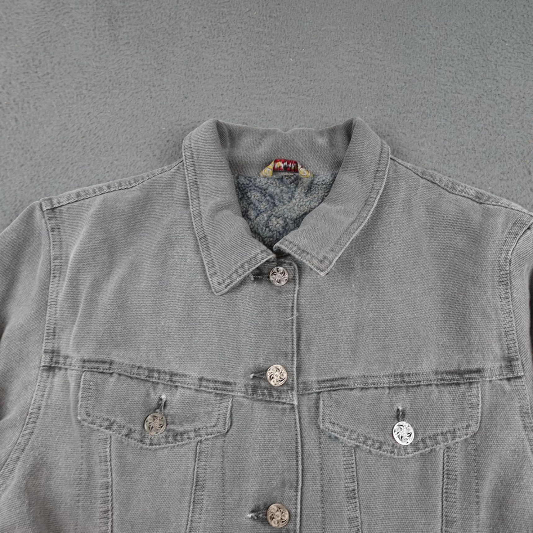 Gramicci Gramicci Jacket Womens Medium Gray Corduroy Sherpa Lined Button Western Cozy Size M / US 6-8 / IT 42-44 - 4 Thumbnail