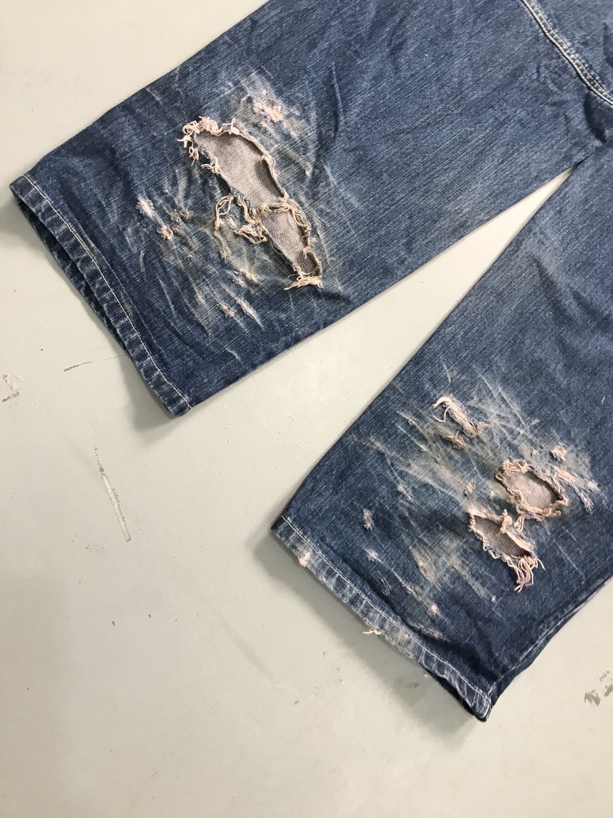 JNCO Vintage johnny blaze embroidered denim Size US 36 / EU 52 - 10 Thumbnail