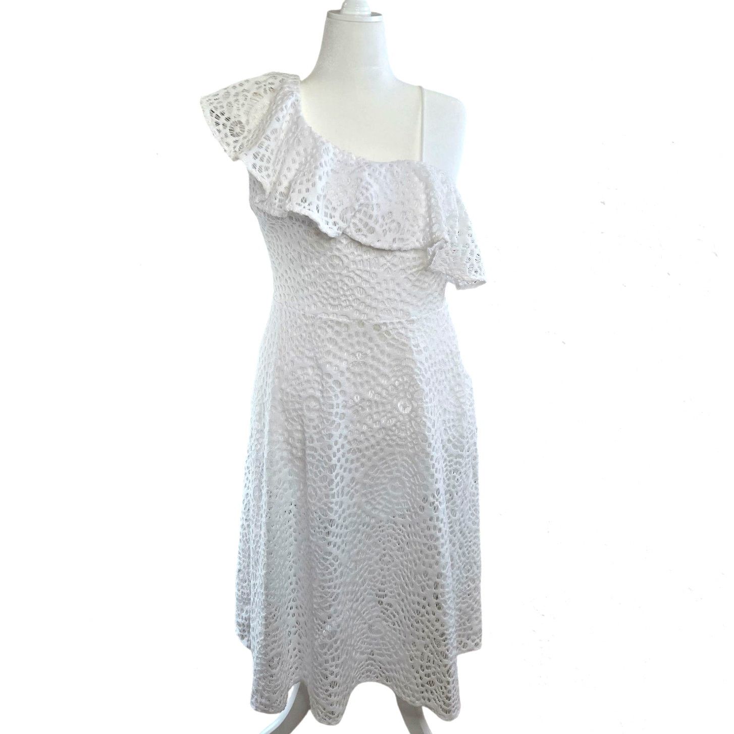 Lilly Pulitzer Lilly Pulitzer Callisto One Shoulder White Dress Size 12 Size XL / US 12-14 / IT 48-50 - 3 Thumbnail