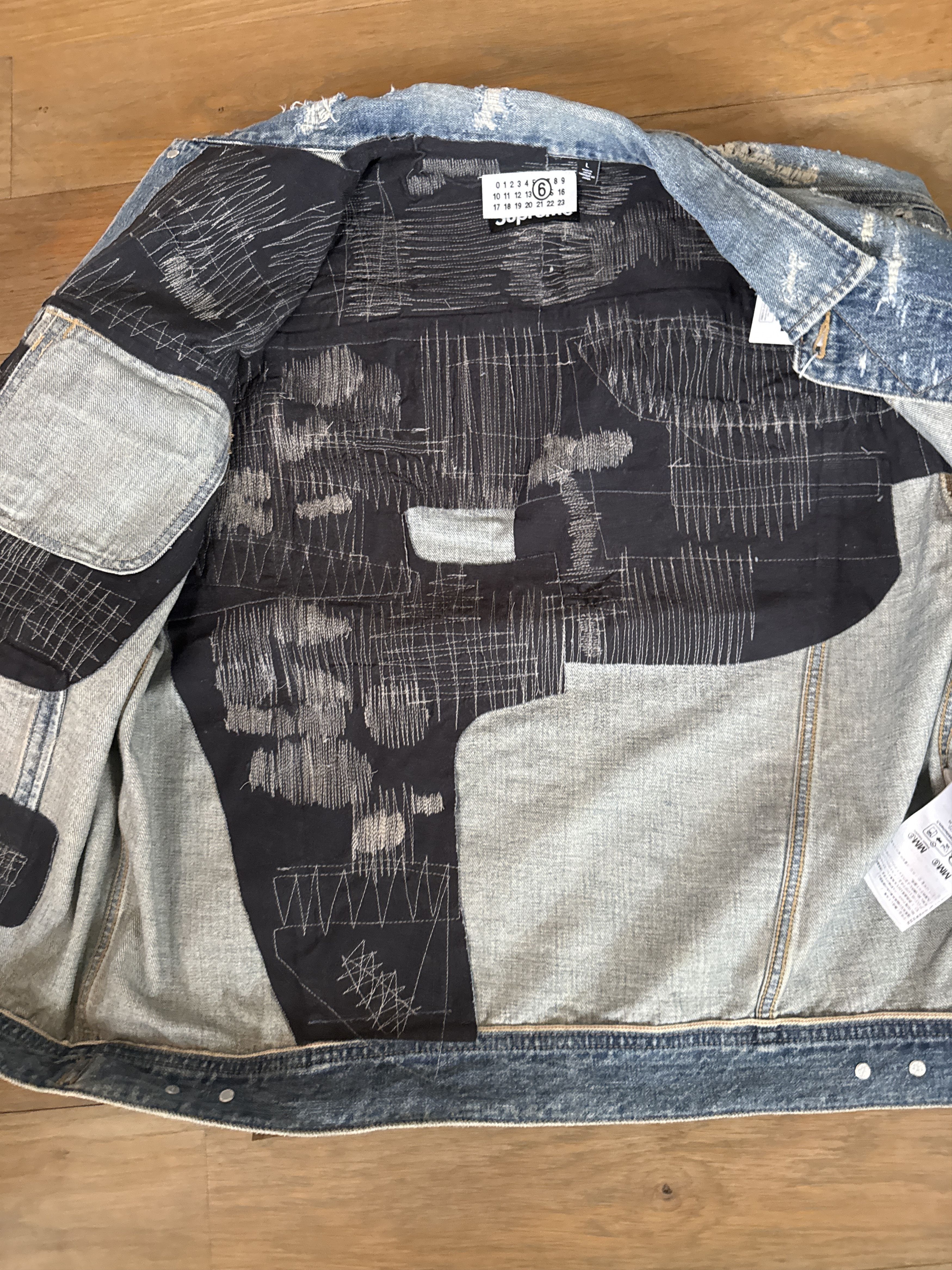 Maison Margiela Supreme Margiela Distressed Jean Jacket Size US L / EU 52-54 / 3 - 2 Thumbnail