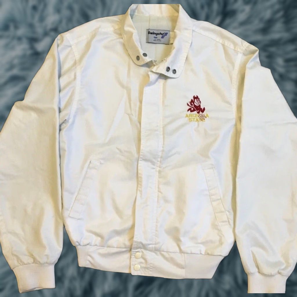 Vintage VINTAGE 80s ASU Sun Devils Jacket S USA College Track Football PE Grunge 70s Faded Size US S / EU 44-46 / 1 - 1 Thumbnail