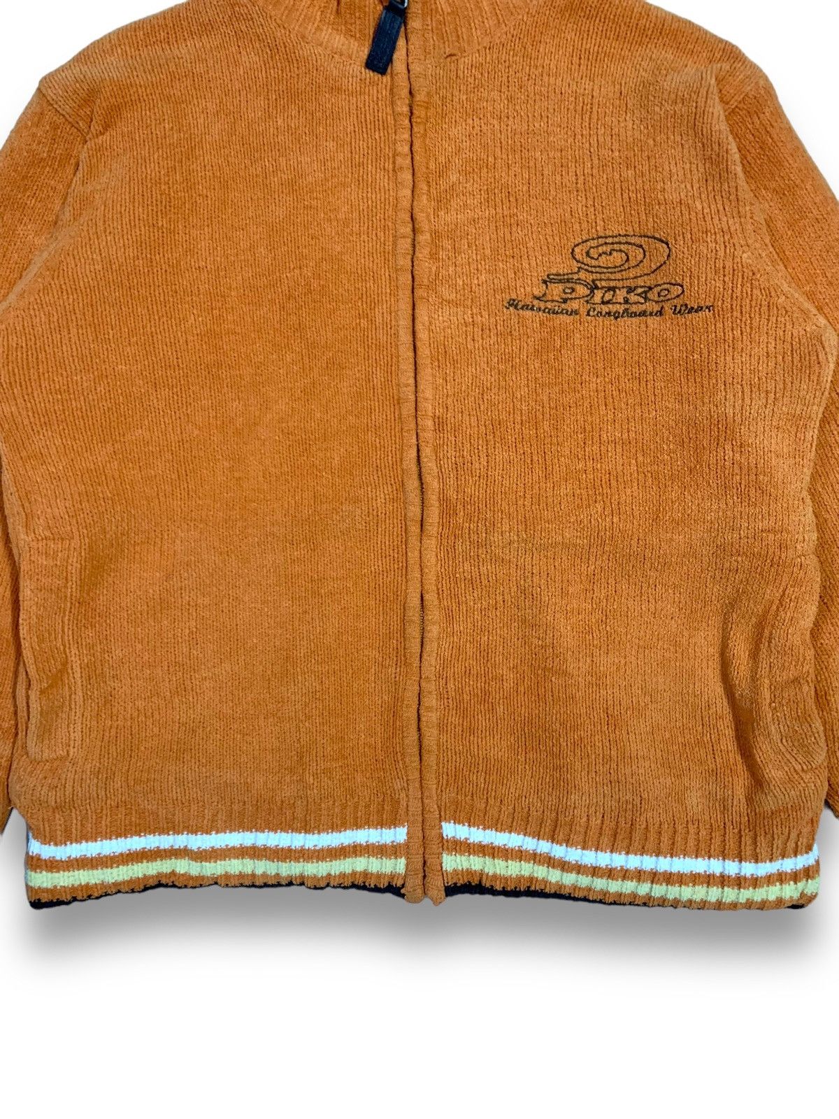Japanese Brand Vintage Piko Hawaiian Technical Knitted Fleece Lined Jacket Size US M / EU 48-50 / 2 - 9 Thumbnail