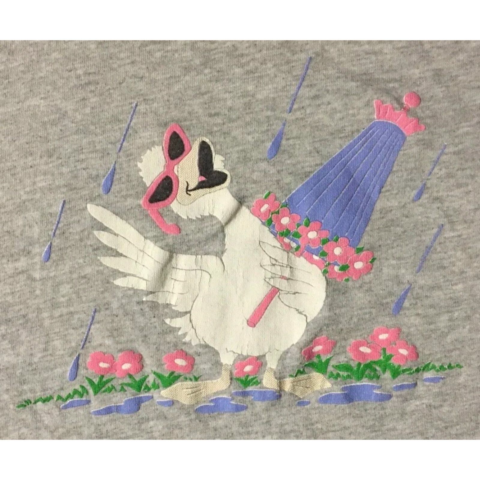 Vintage Vtg 90s Raining Cats & Dogs Shirt M L Funny Joke AOP Flower Nature Art Grunge Size US M / EU 48-50 / 2 - 4 Thumbnail