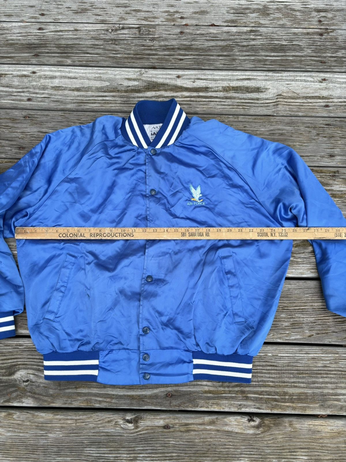 Vintage Vintage 80s/70s US Air Force satin jacket Size US XL / EU 56 / 4 - 4 Thumbnail
