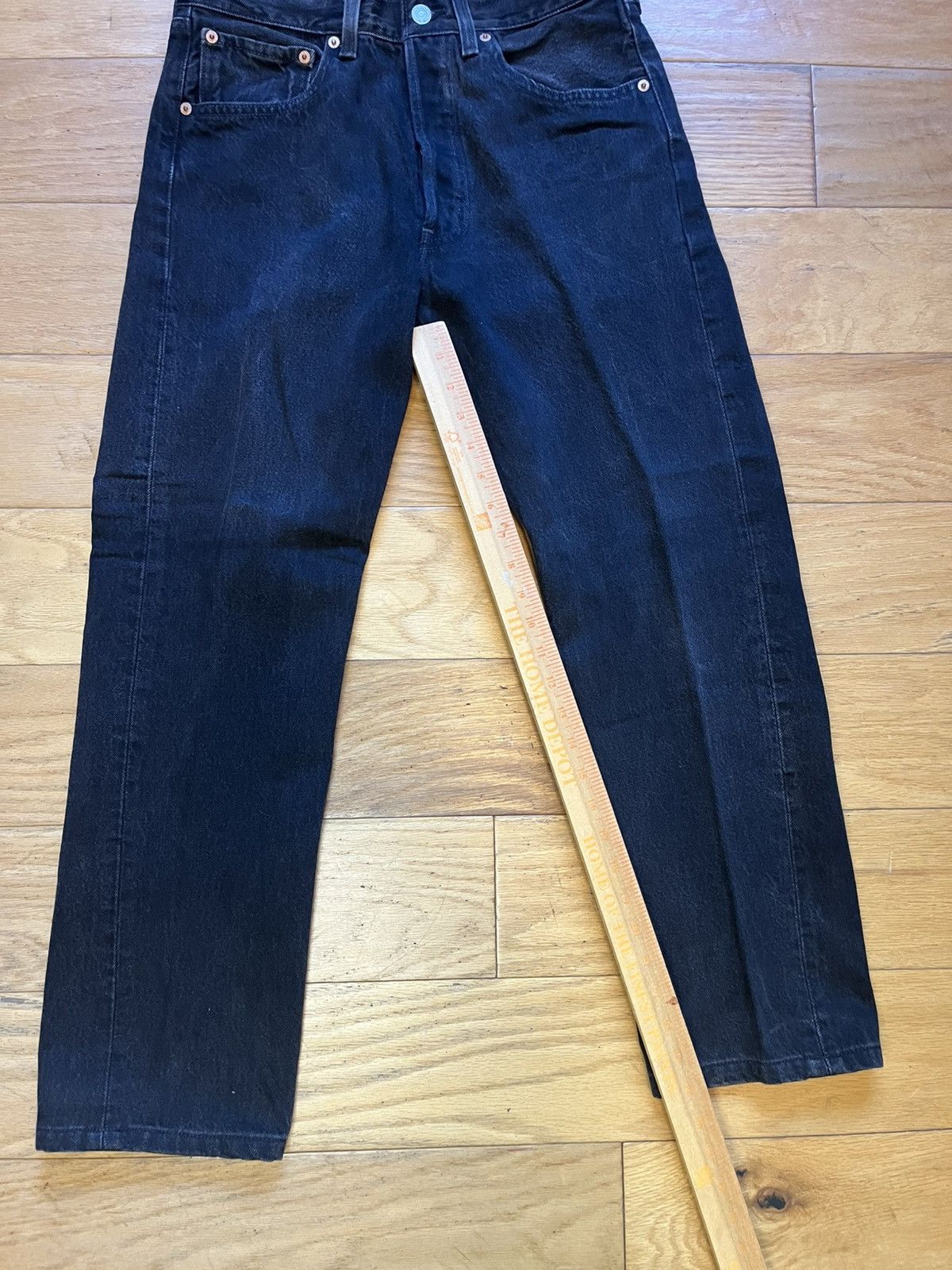 Levi's Vintage Clothing Vintage Black Levi’s 501’s Denim Jeans Batwing Made In USA Size US 29 - 6 Thumbnail