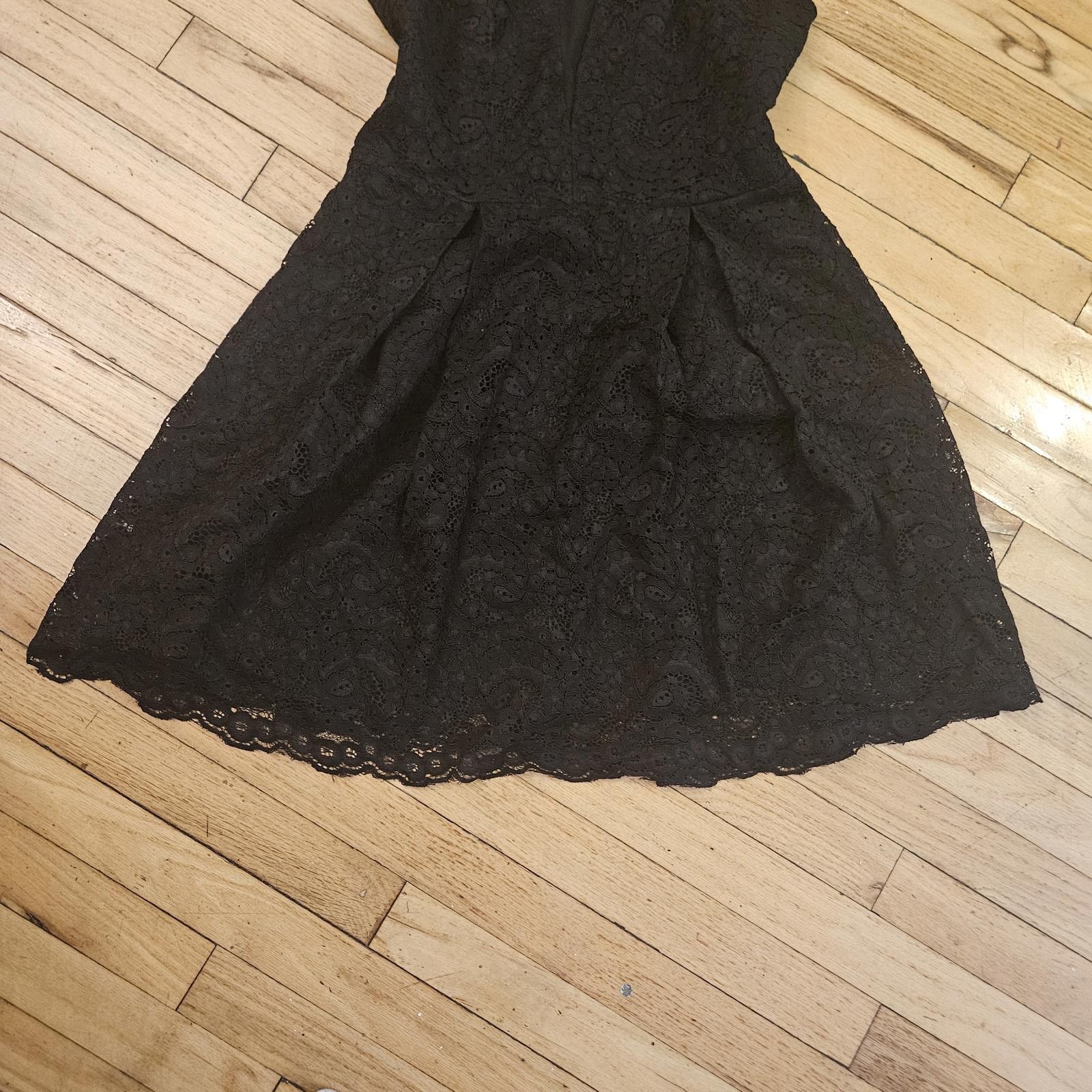 Designer Adelyn Rae Black Lace Sleeveless Midi Dress Size L Size L / US 10 / IT 46 - 3 Thumbnail