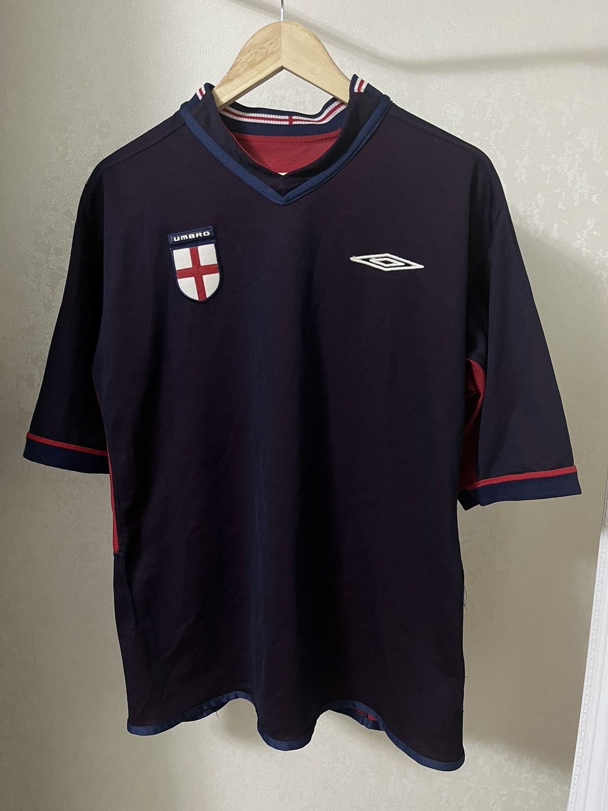 Umbro Umbro England Vintage Reversible Jersey Size US M / EU 48-50 / 2 - 6 Thumbnail