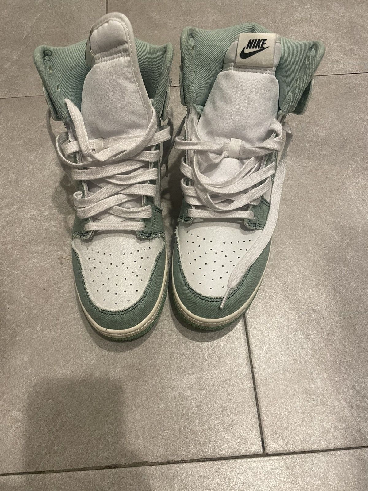 image of Nike Green Jean Pattern Dunks Size 11.5 Shoes, Men's