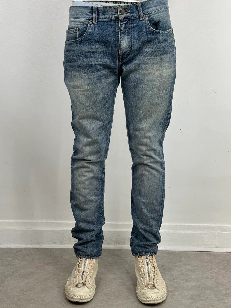 Saint Laurent Paris SS2017 Saint Laurent Blue Slim Denim Jeans Size US 33 - 2 Thumbnail