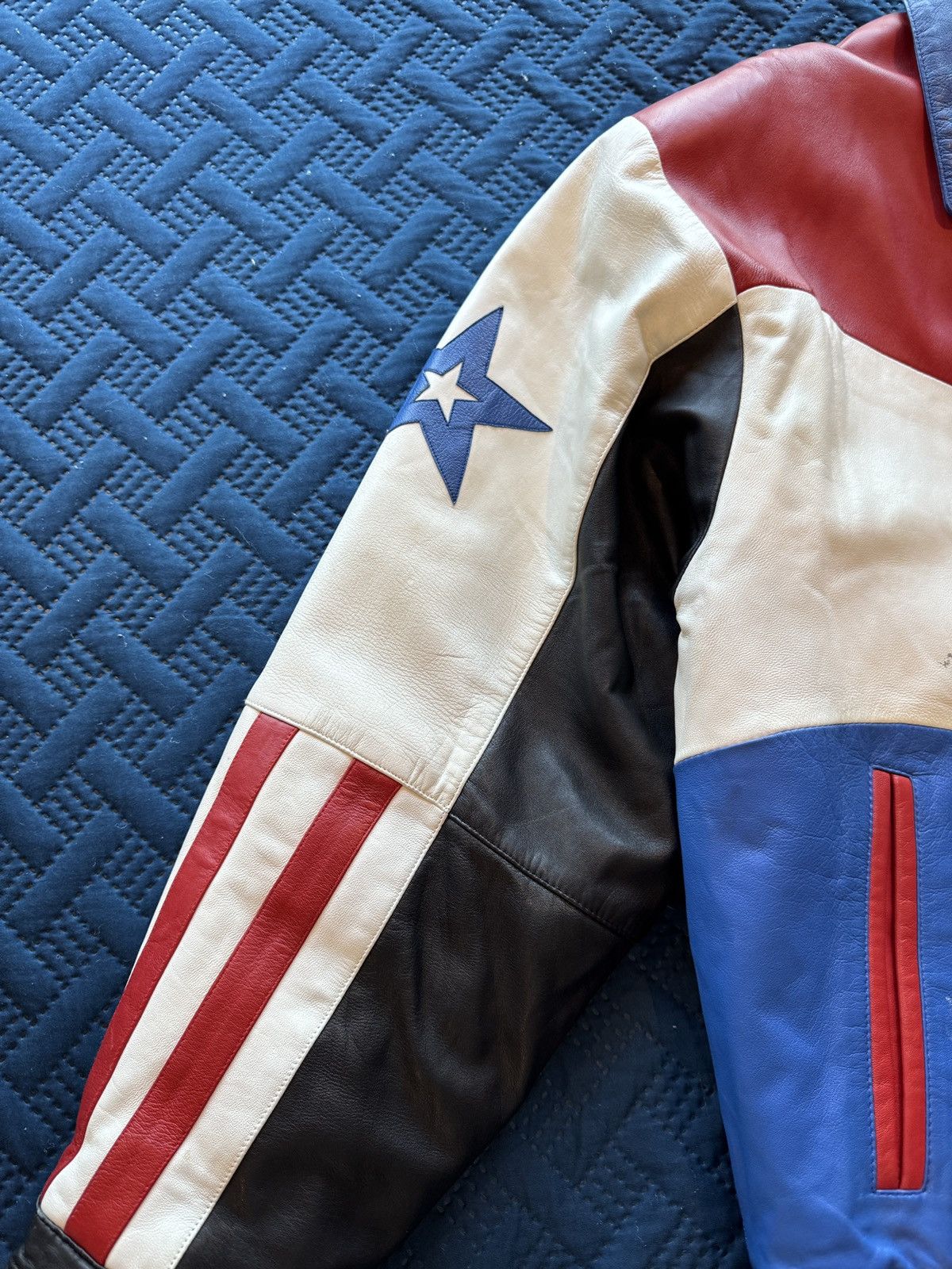 Vintage Vintage USA American Eagle Leather Jacket Size US L / EU 52-54 / 3 - 6 Thumbnail