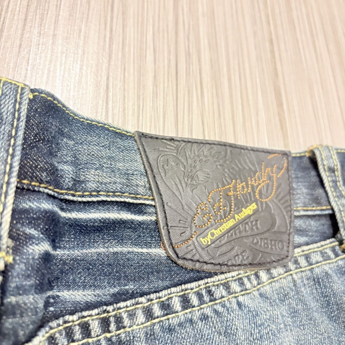 Ed Hardy Ed Hardy by Christian Audigier Distressed Jeans 32×33 Y2K Size US 32 / EU 48 - 2 Thumbnail