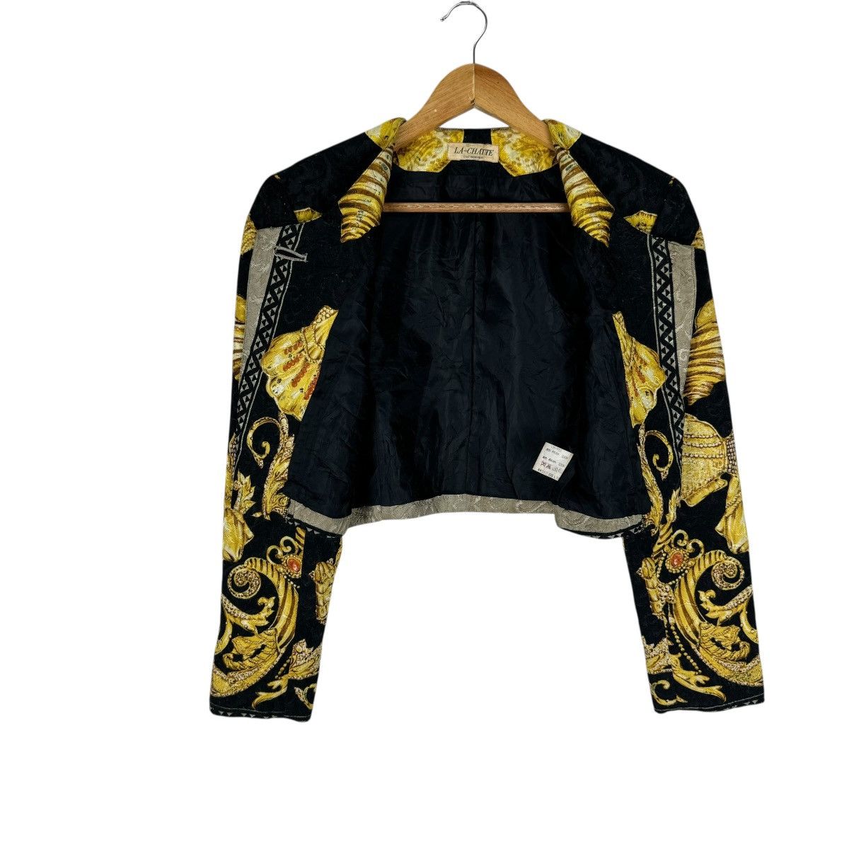 Vintage ☀️80s LA CHATTE CROPPED WOMEN JACKET LIKE HERMES Size S / US 4 / IT 40 - 12 Thumbnail