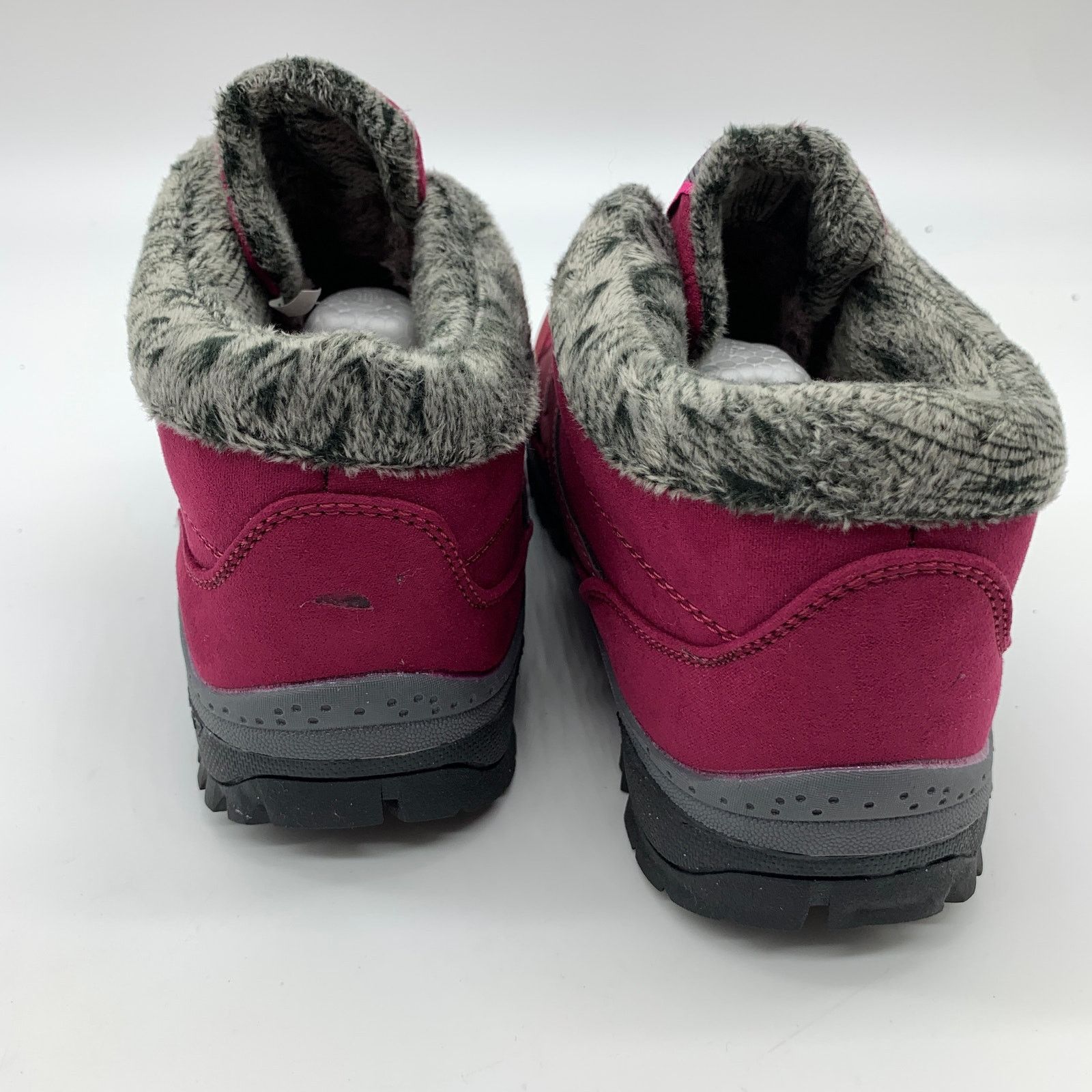 Other High-Top Boot Size 8 Burgundy & Purple Faux Fur Lined Size US 8 / IT 38 - 4 Thumbnail