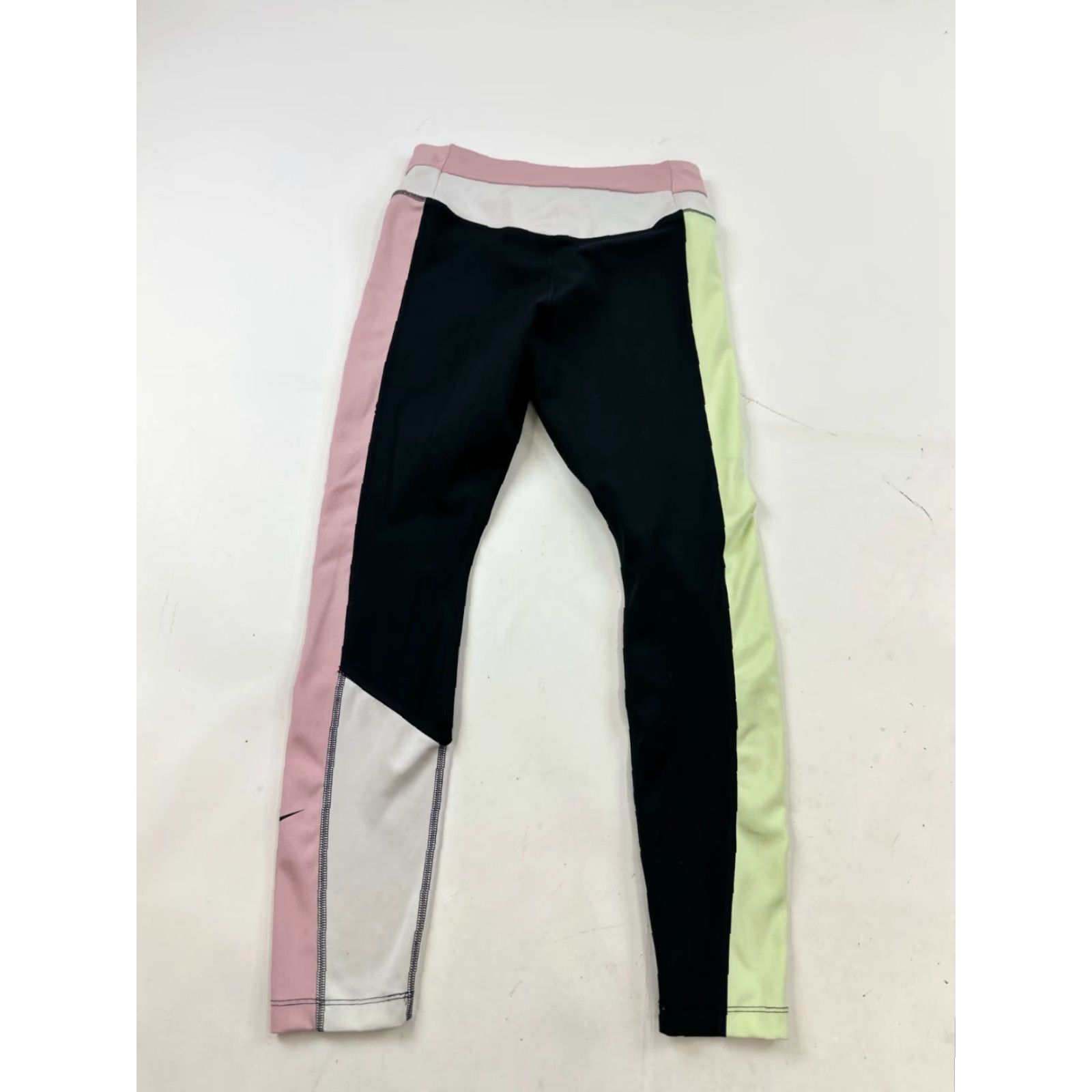 Nike Nike Leggings Women Medium Multicolor Colorblock Dri-Fit Pull On Elastic Waist Compression Skinny Inseam 24in Size 32" / US 10 / IT 46 - 2 Thumbnail