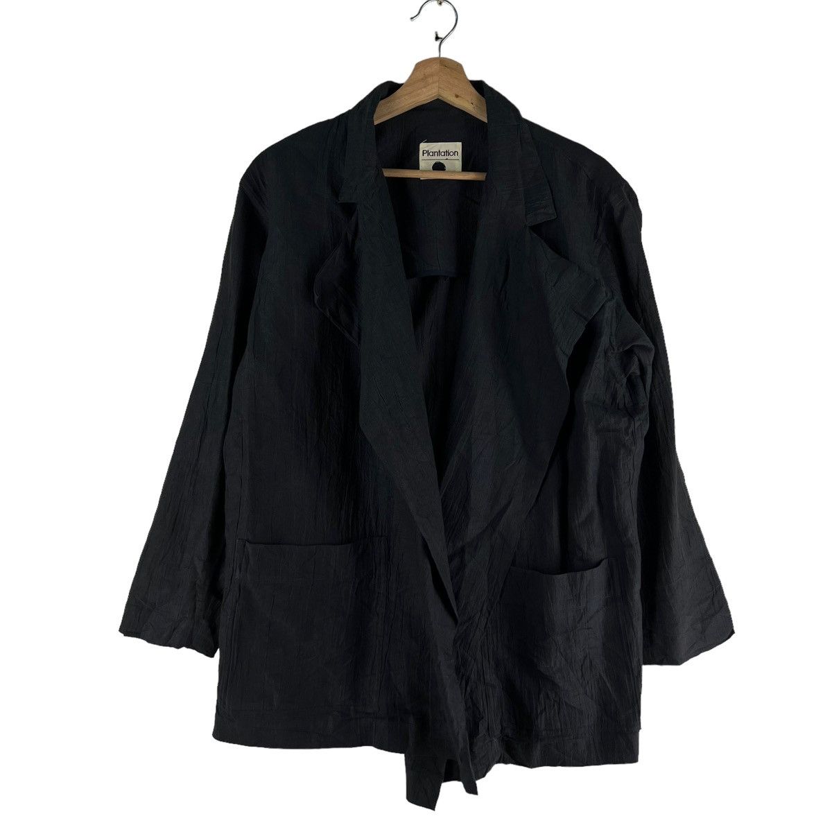 Issey Miyake VINTAGE 80’s ISSEY MIYAKE RUNWAY JACKET BUTTONLESS CARDIGAN Size US M / EU 48-50 / 2 - 1 Thumbnail