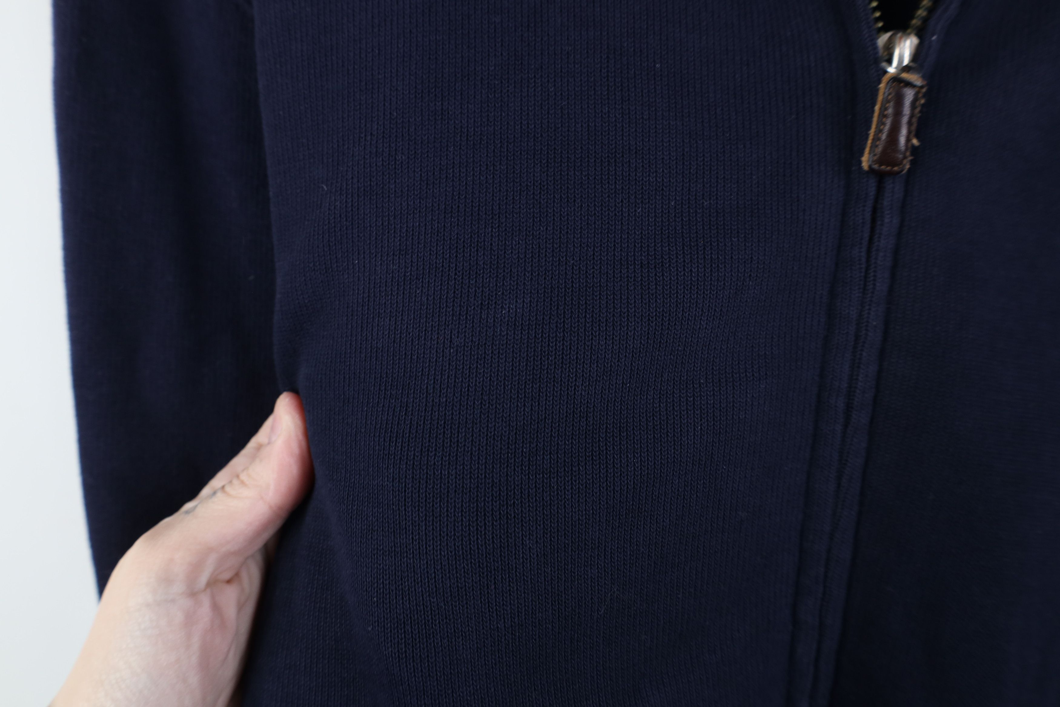 Ralph Lauren Vintage 90s Ralph Lauren Cotton Ribbed Knit Sweater Jacket Size US M / EU 48-50 / 2 - 6 Thumbnail