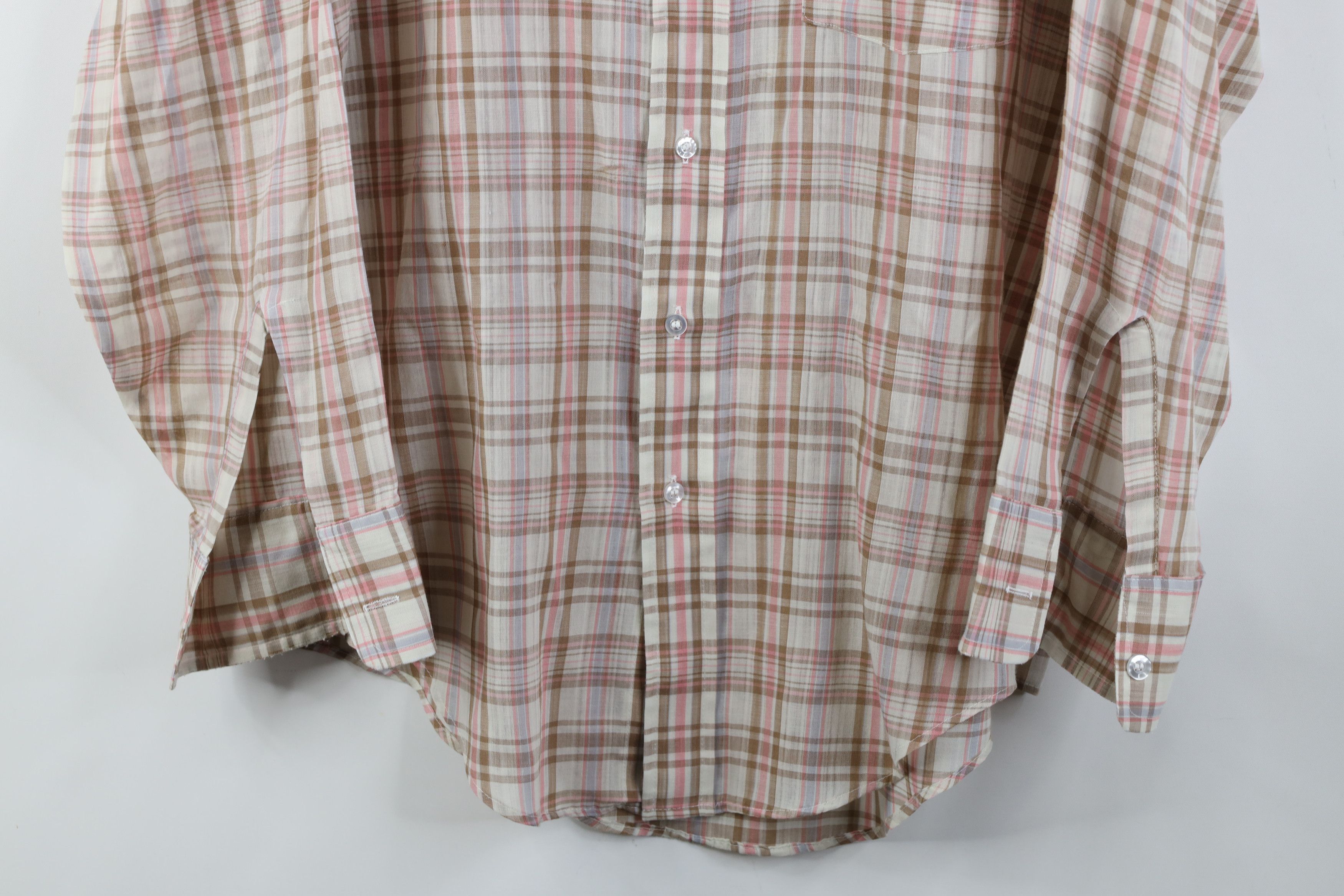 Vintage Vintage 60s 70s Western Collared Button Shirt Plaid USA Size US M / EU 48-50 / 2 - 3 Thumbnail