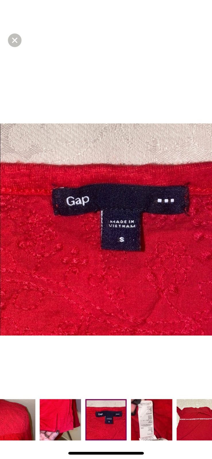 Gap Gap small Henley red knit blouse Size S / US 4 / IT 40 - 3 Thumbnail