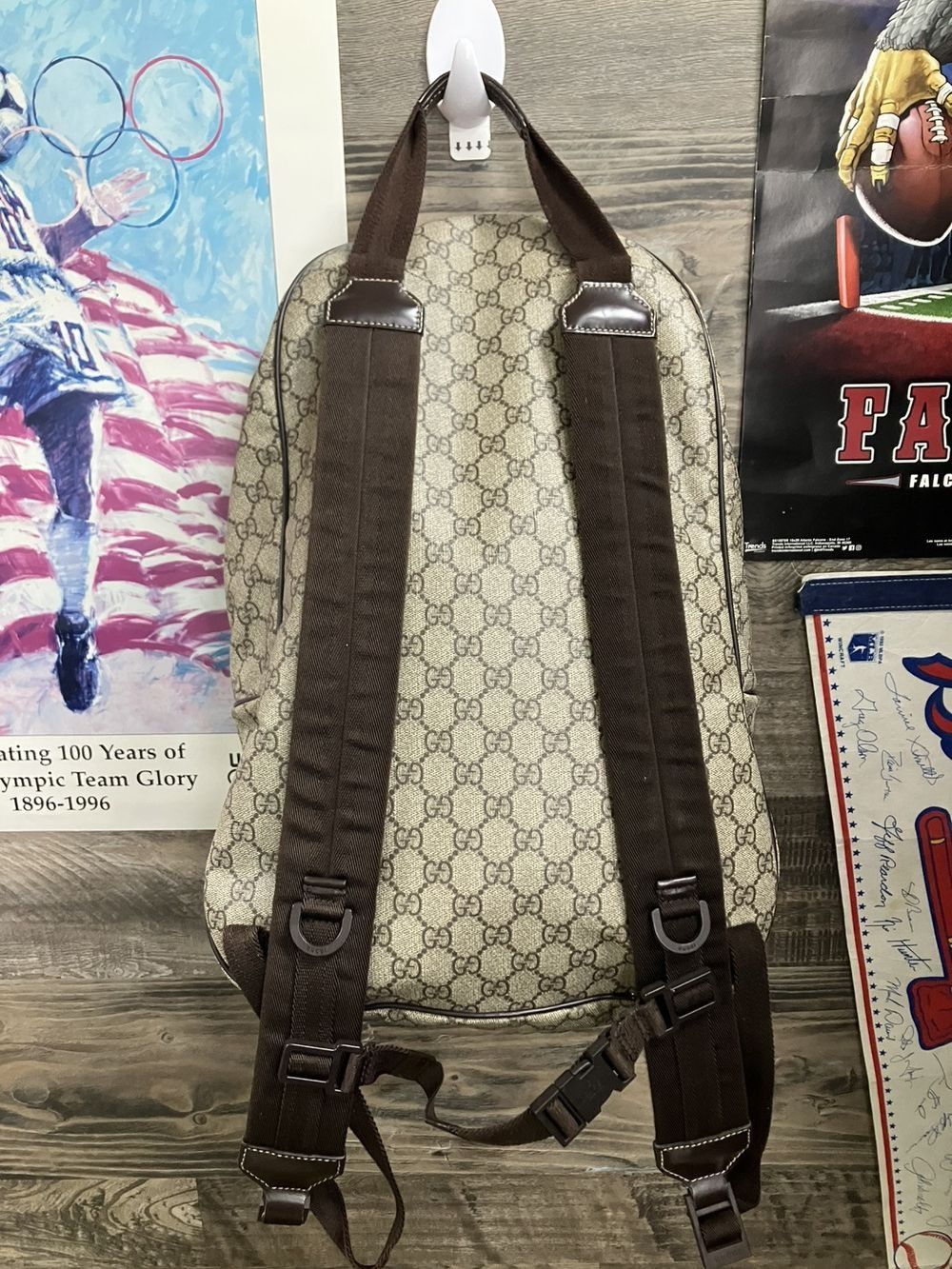 Gucci Gucci Supreme PVC GG Logo Backpack Size ONE SIZE - 5 Thumbnail