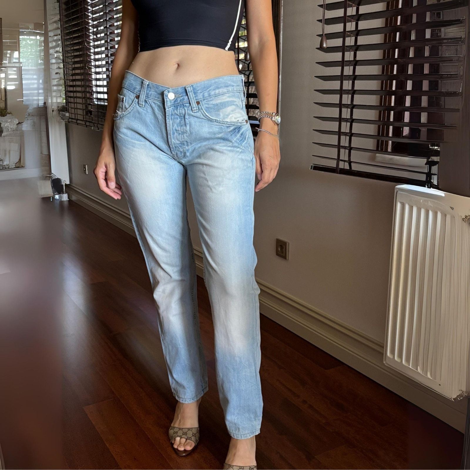 Levi's Vintage Levi's 501 USA 90s Lot 506 High Waist Straight Blue Size US 31 - 1 Thumbnail