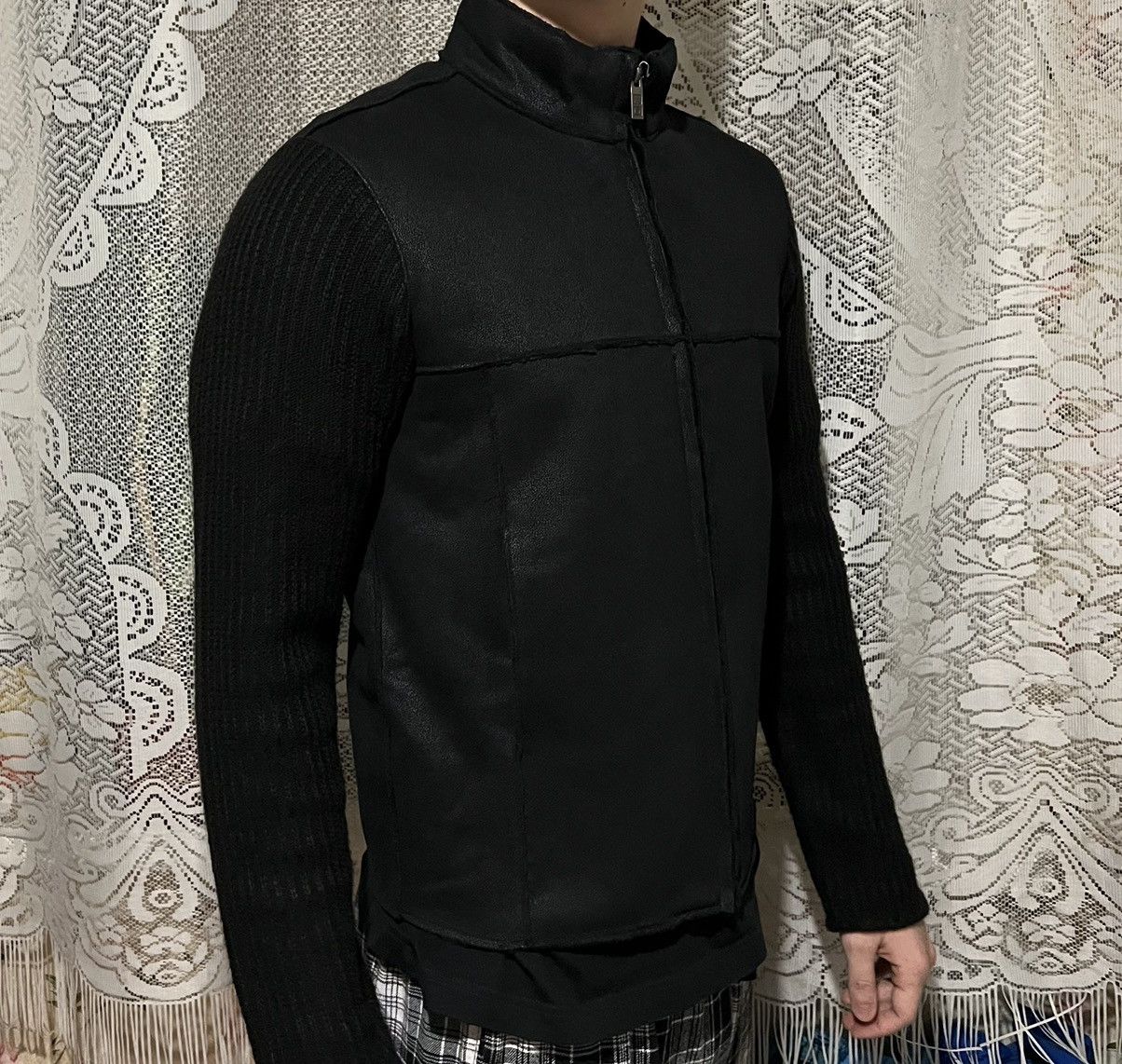 Japanese Brand Maison Margiela CCP Rick Owens Style Black Leather Jacket Size US M / EU 48-50 / 2 - 13 Thumbnail