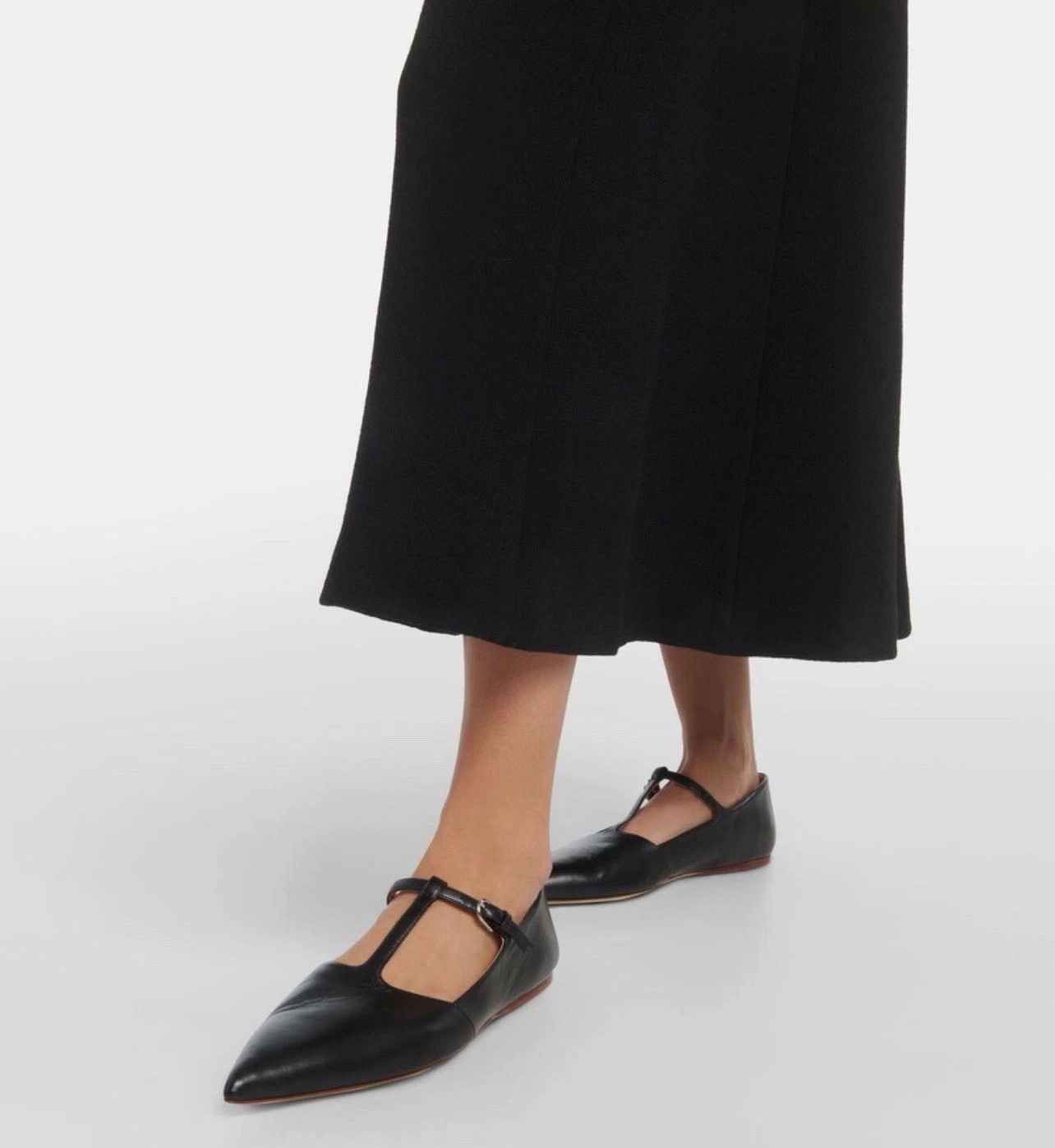 Gabriela Hearst Gabriela Hearst Leather Ballerina Flats size 38 Size US 8 / IT 38 - 3 Thumbnail