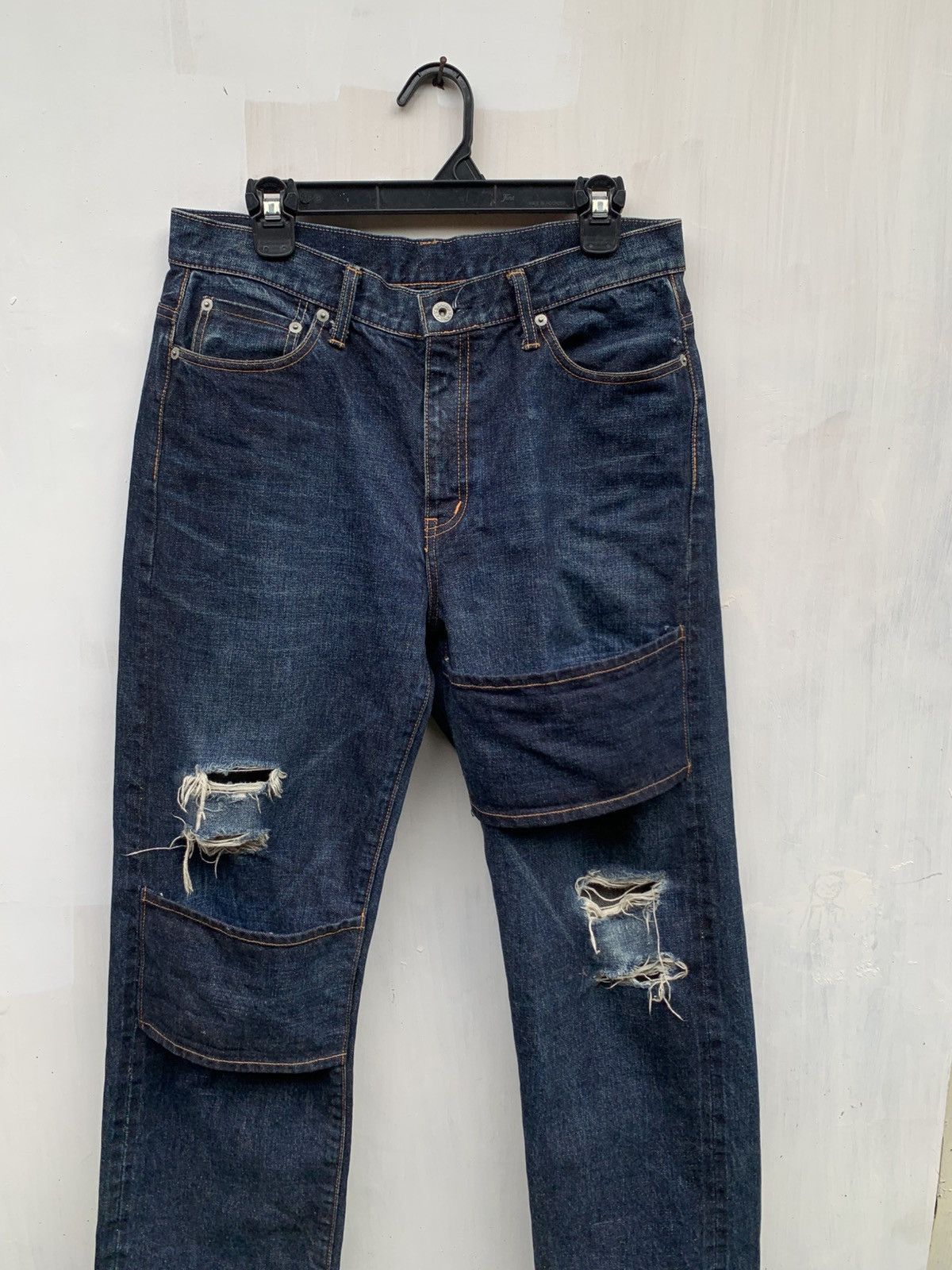 WHIZ LIMITED Japanese brand Whiz limited ripped selvedge denim if six lgb Size US 32 / EU 48 - 3 Thumbnail