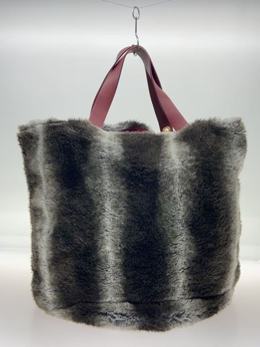 Vivienne Westwood Fluffy Striped Orb Chain Tote Bag Size ONE SIZE - 3 Thumbnail