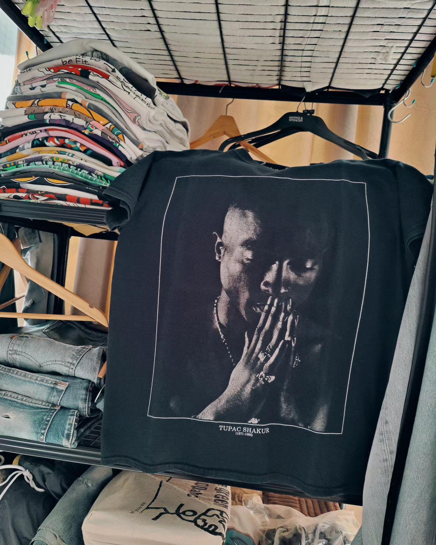 Band Tees × Rap Tees 2PAC - Tupac Shakur Size M / US 6-8 / IT 42-44 - 1 Thumbnail