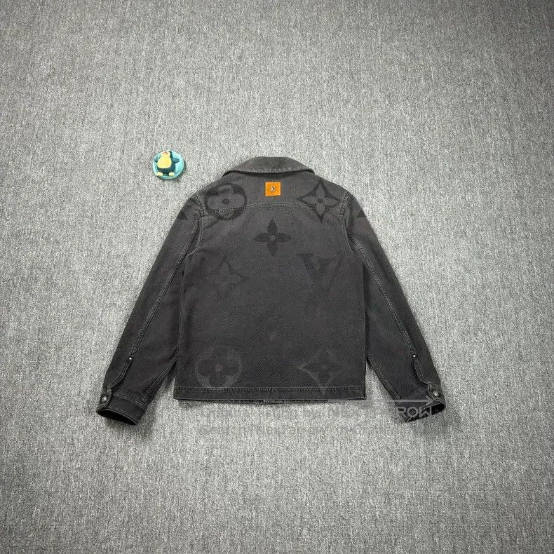 Louis Vuitton Louis Vuitton 25 Black Tri-Flower Denim Jacket Size US S / EU 44-46 / 1 - 2 Thumbnail