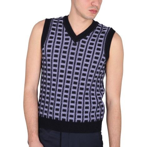 Marni o1srvl11e0624 Sweater Vest in Multicolor Size US L / EU 52-54 / 3 - 6 Thumbnail