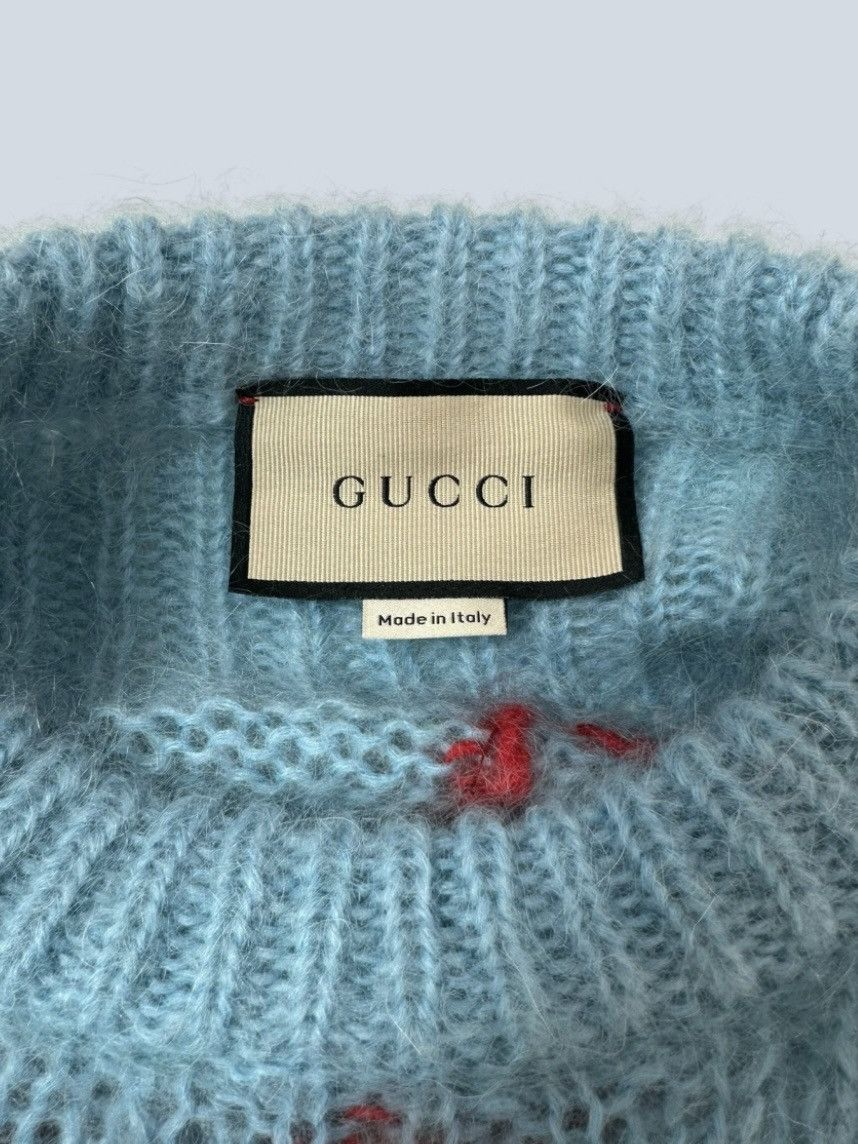 Gucci Gucci long sweater in mohair blend with diamond and sequin Size S / US 4 / IT 40 - 11 Thumbnail