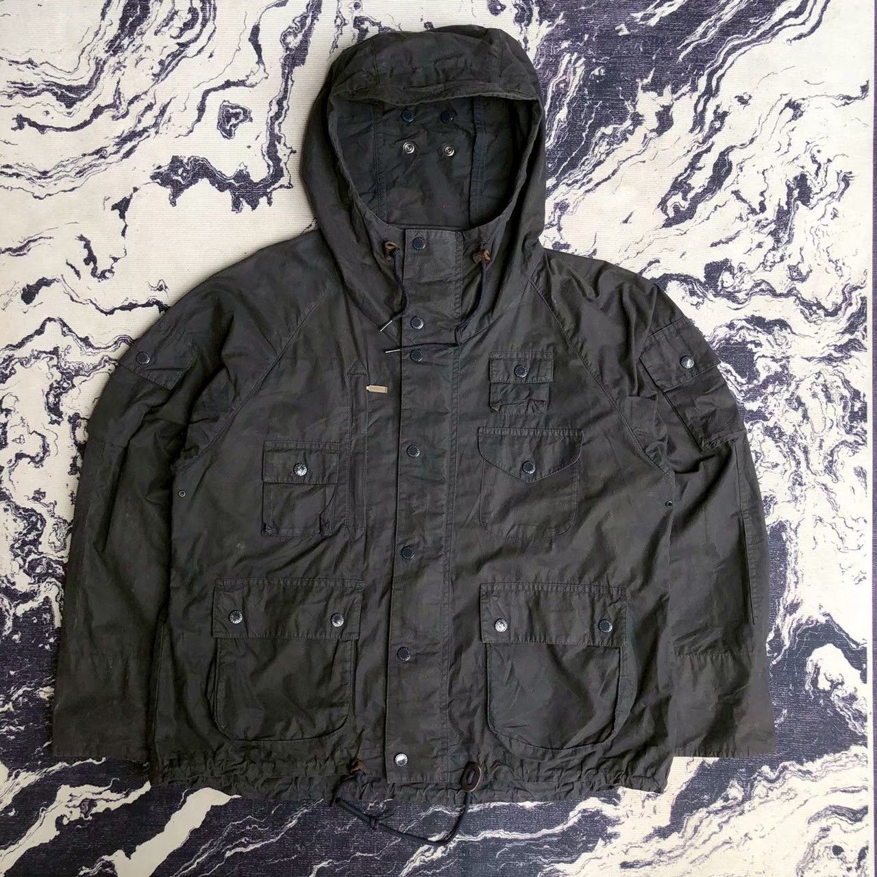 Barbour × Engineered Garments Barbour x Engineered Garments Multipocket Waxed Jacket Size US S / EU 44-46 / 1 - 3 Thumbnail
