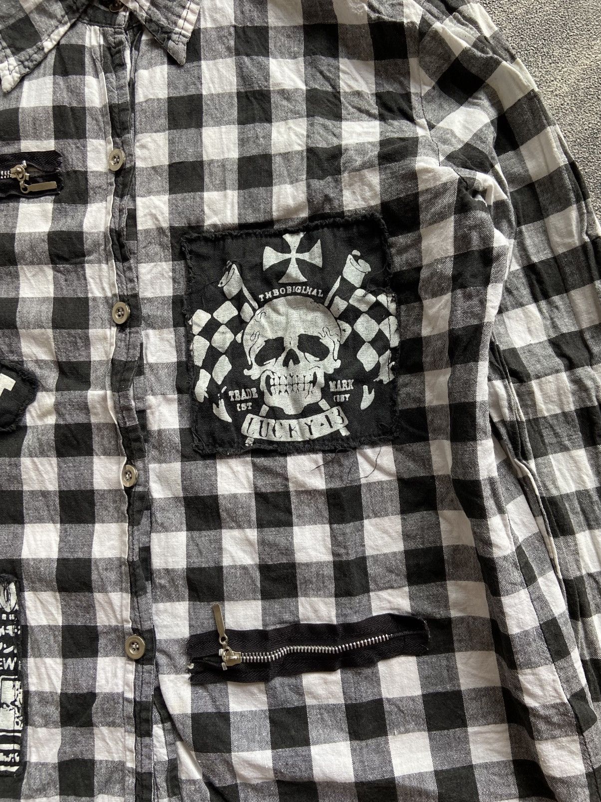 Hysteric Glamour Skull Flannel Y2K Style Size US M / EU 48-50 / 2 - 5 Thumbnail