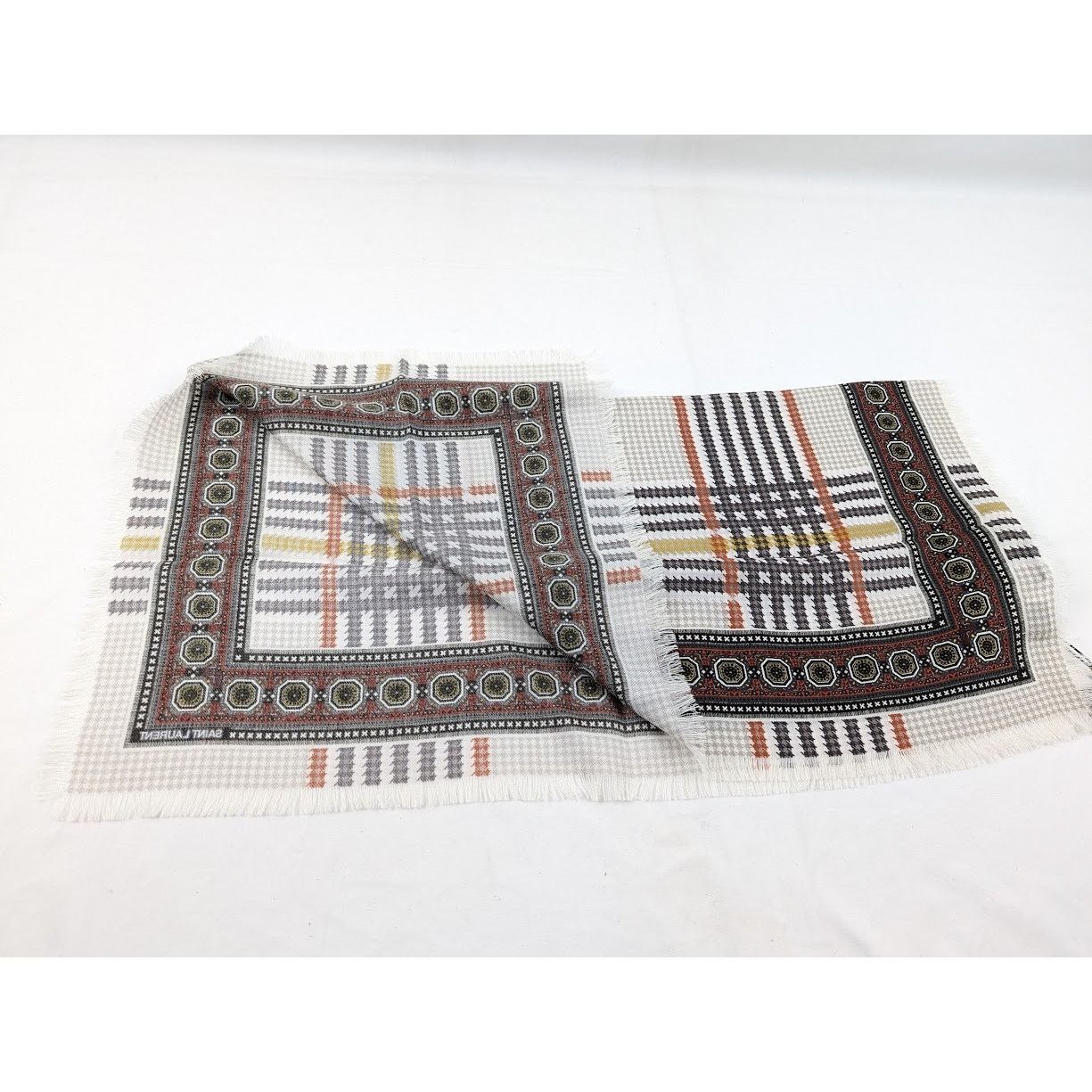 Saint Laurent Paris o1rshd1 Size: OS / Small Scarf in Multicolor Size ONE SIZE - 7 Thumbnail