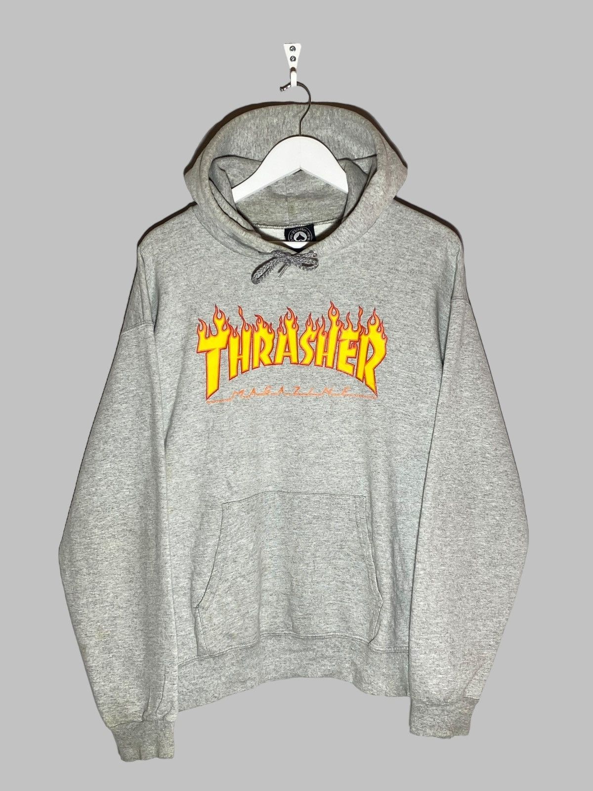 Thrasher Y2K THRASHER FLAME LOGO GREY HOODIE SKATEBOARDING VIBES Size US M / EU 48-50 / 2 - 1 Thumbnail