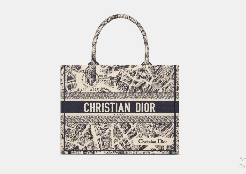 Dior o1w1db10525 M1296Z Size : OS / Tote Bag in Beige/Navy Blue Size ONE SIZE - 2 Thumbnail