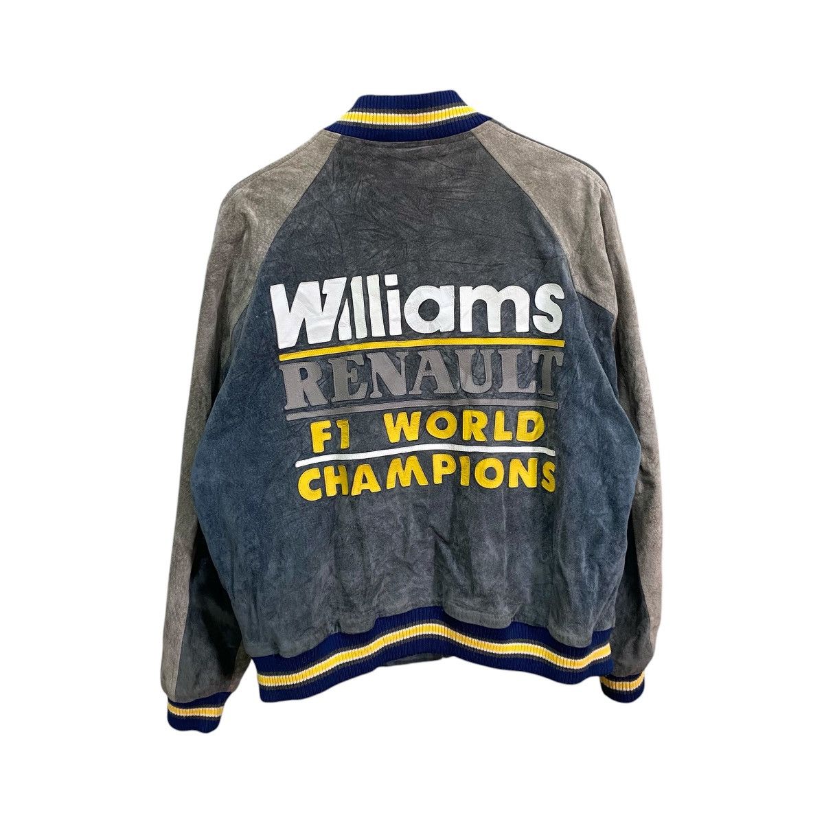 Formula 1 Vintage Williams Renault F1 World Champions Suede Bomber Size US M / EU 48-50 / 2 - 1 Thumbnail