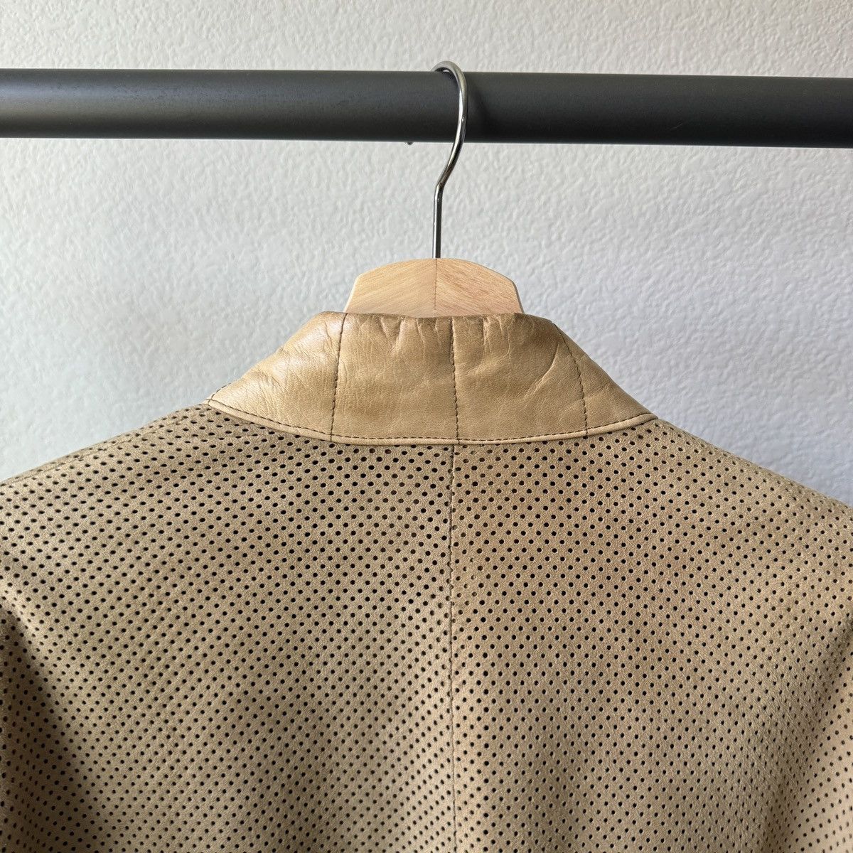 Loewe × Vintage Vintage Loewe Perforated Brown Leather Jacket Size US M / EU 48-50 / 2 - 9 Thumbnail