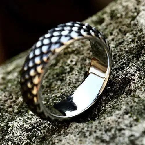 Japanese Brand × Jewelry Handmade Polish Dragon Skins Ring (size 7-13) Size ONE SIZE - 3 Thumbnail