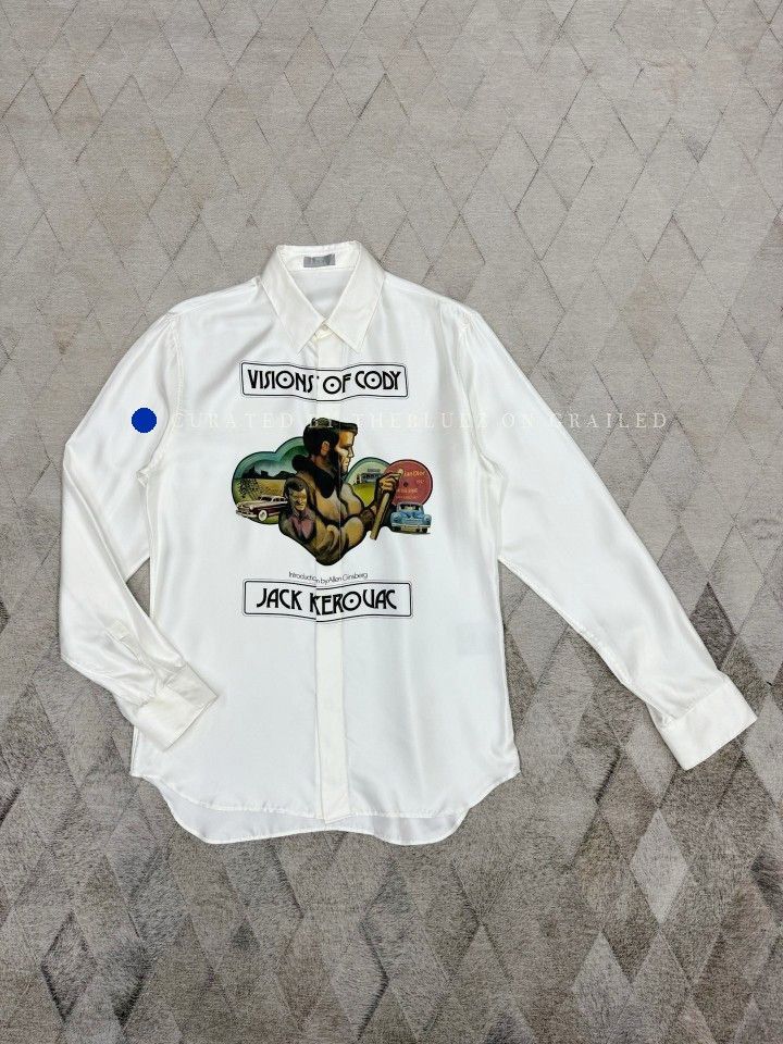 Dior Silk Shirt Inspired by Jack Kerouac Size US M / EU 48-50 / 2 - 1 Thumbnail