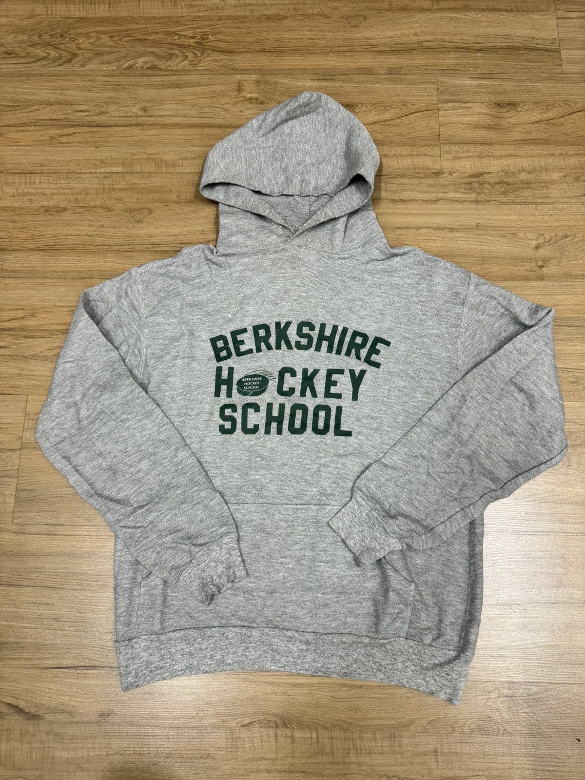 image of Vintage Us Hoodie in Grey, Men's (Size Medium)