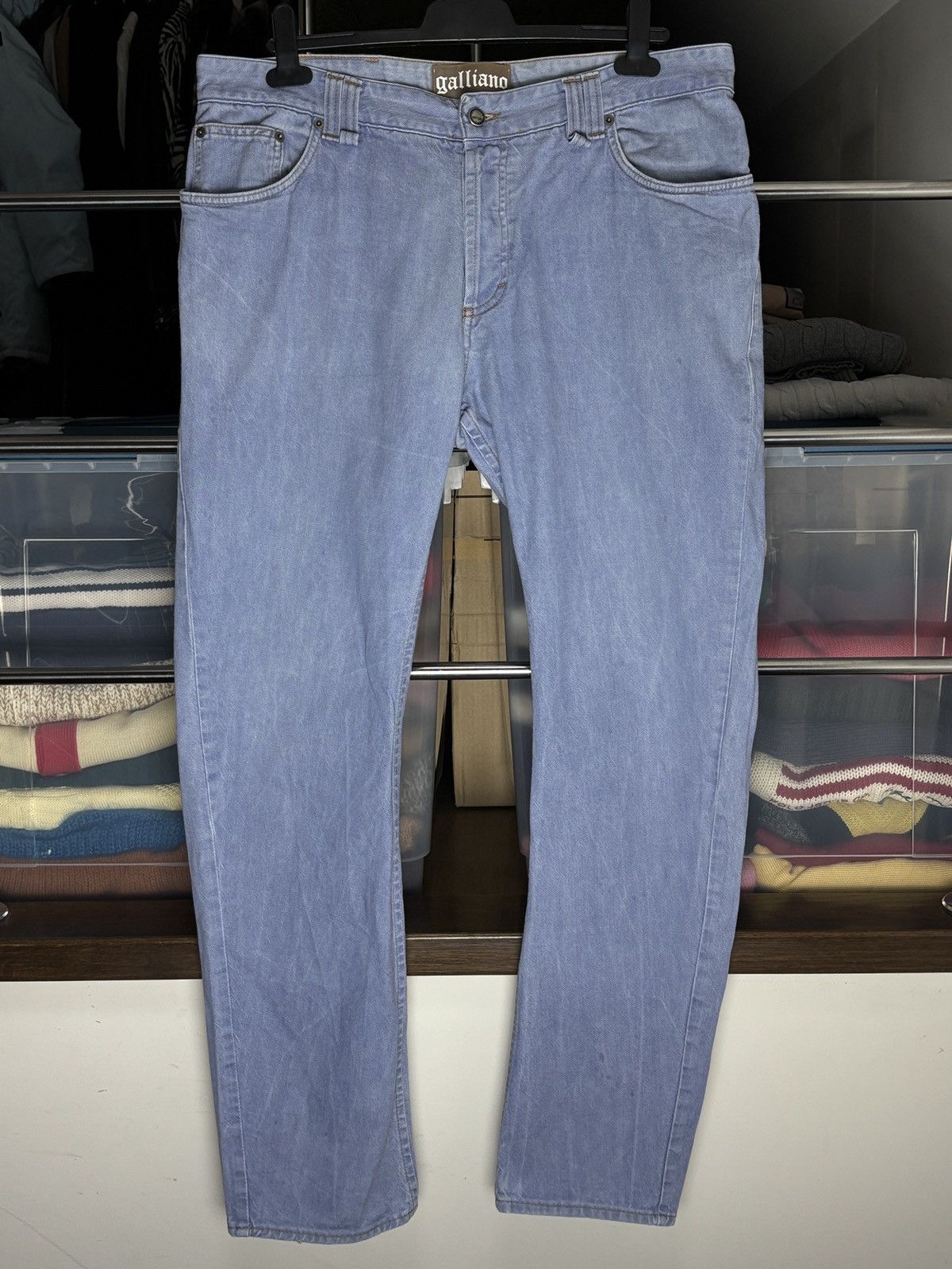 John Galliano John Galliano Vintage Denim Designer Pants Size US 38 / EU 54 - 1 Thumbnail