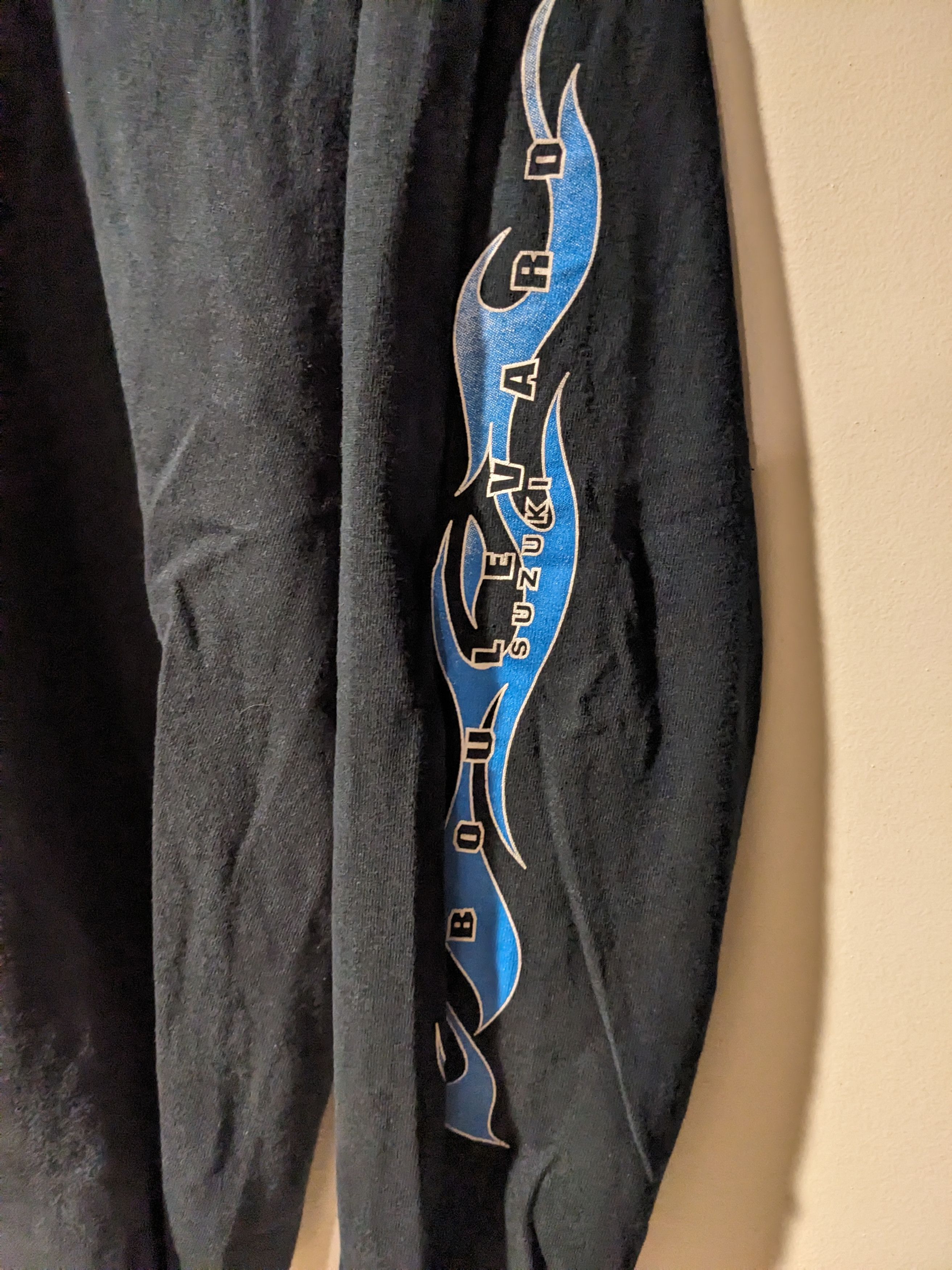 Harley Davidson × Vintage Vintage Y2K Suzuki Boulevard Motorcycle Flames Long-Sleeve Size US L / EU 52-54 / 3 - 3 Thumbnail