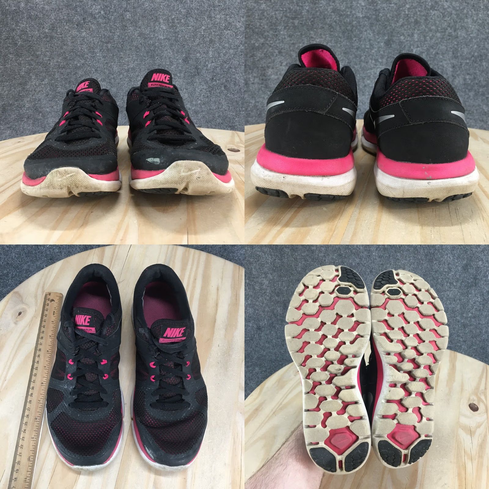 Nike Nike Shoes Womens 9 Flex Run Sneakers Black Low Top 642767-002 Size M / US 6-8 / IT 42-44 - 8 Thumbnail