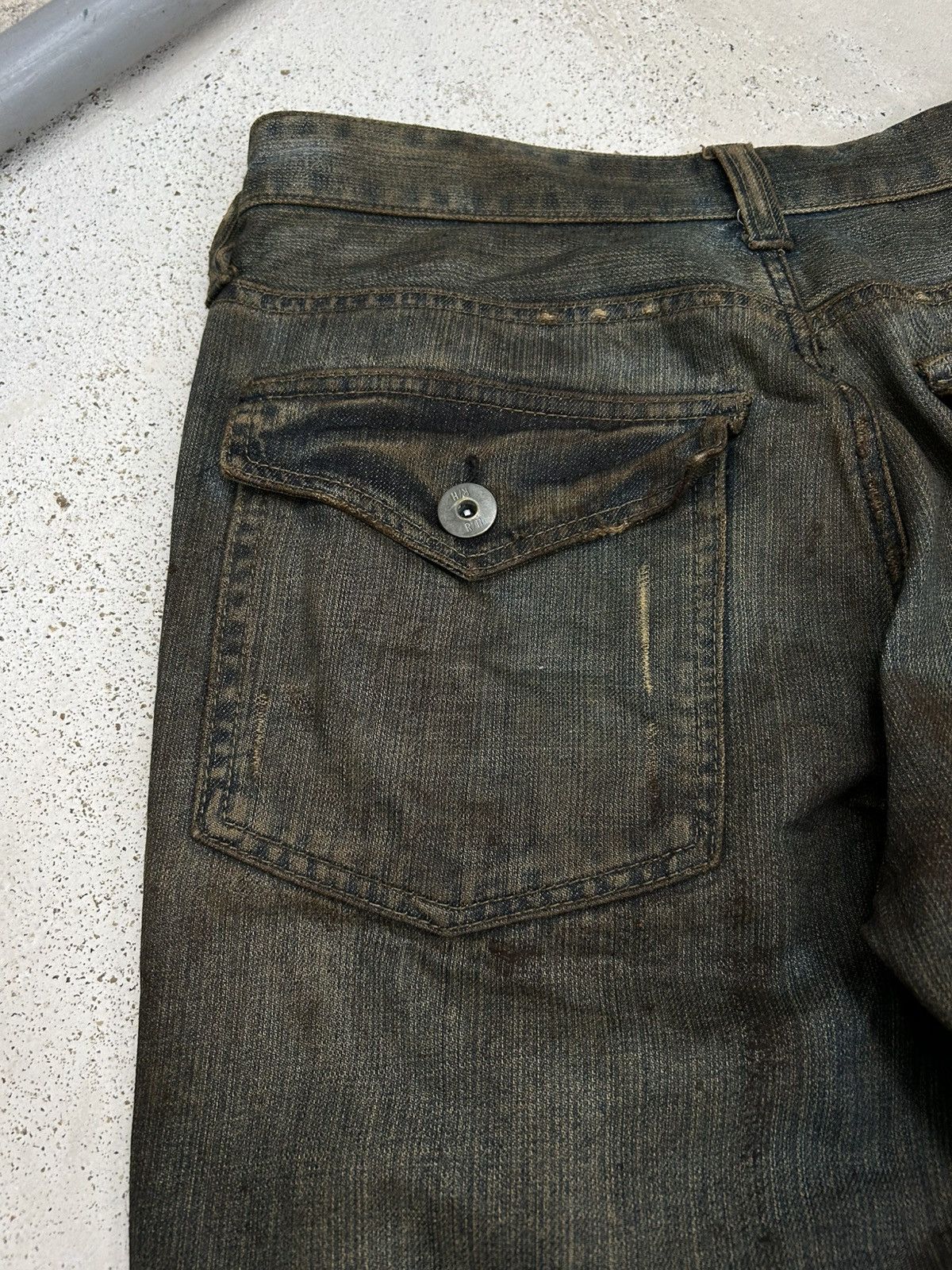 Hysteric Glamour Vintage R/H Baggy Flare Mud Washed Dirty Distressed Uruboro Size US 31 - 15 Thumbnail