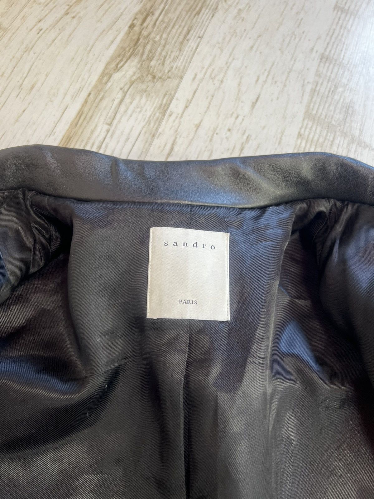 Sandro Sandro Tweed Jacket with Leather Details Size S / US 4 / IT 40 - 9 Thumbnail