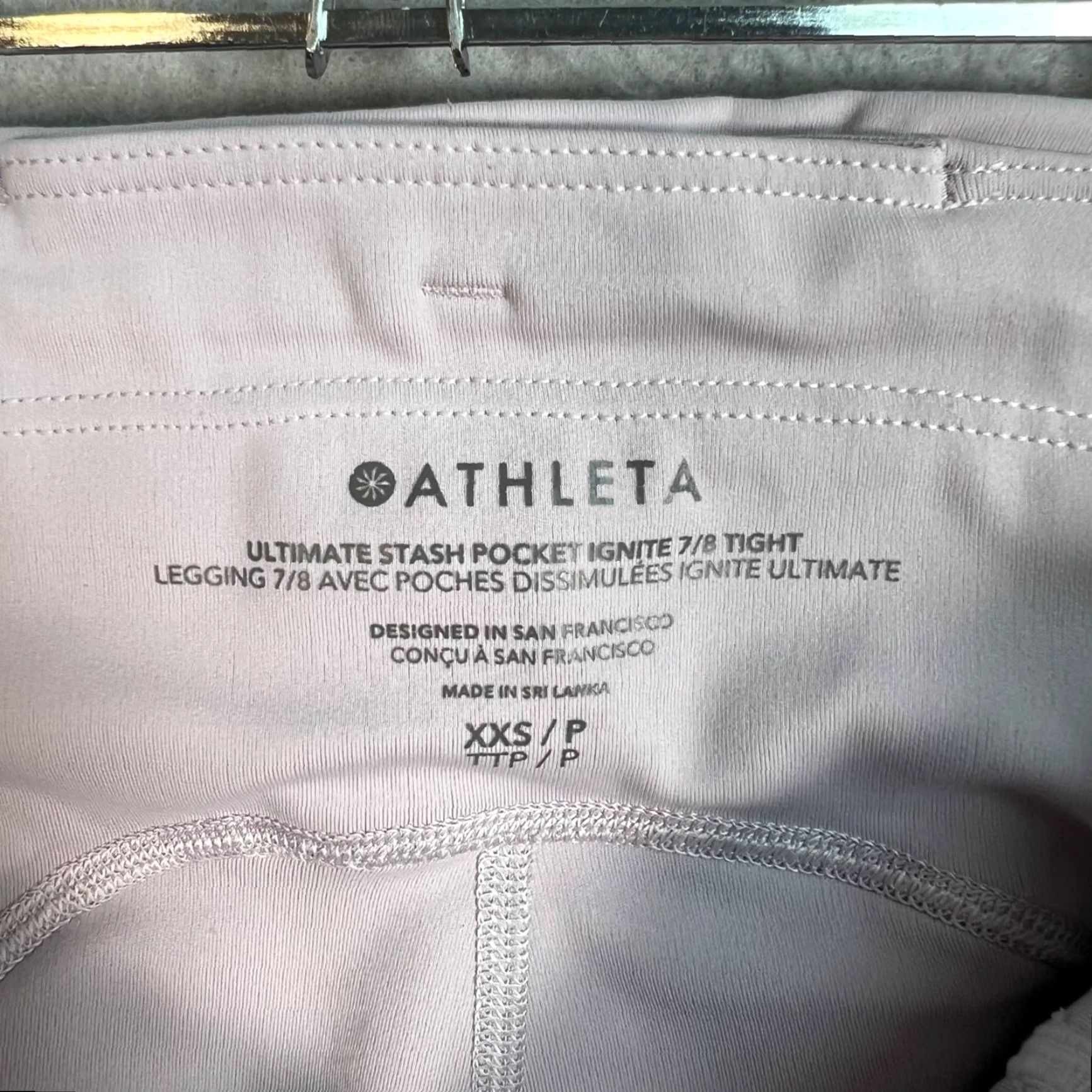 Athleta Athleta Leggings Womens Size XXS Purple Stash Pocket Ignite 7/8 Compression Activewear Pair Women Size 24" / US 00 / IT 34 - 3 Thumbnail