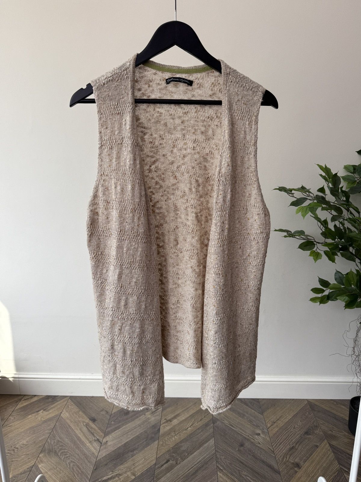 Gudrun Sjoden Vintage Gudrun Sjoden Womens Knit Vest Cardigan Wool Blend Size L / US 10 / IT 46 - 1 Thumbnail