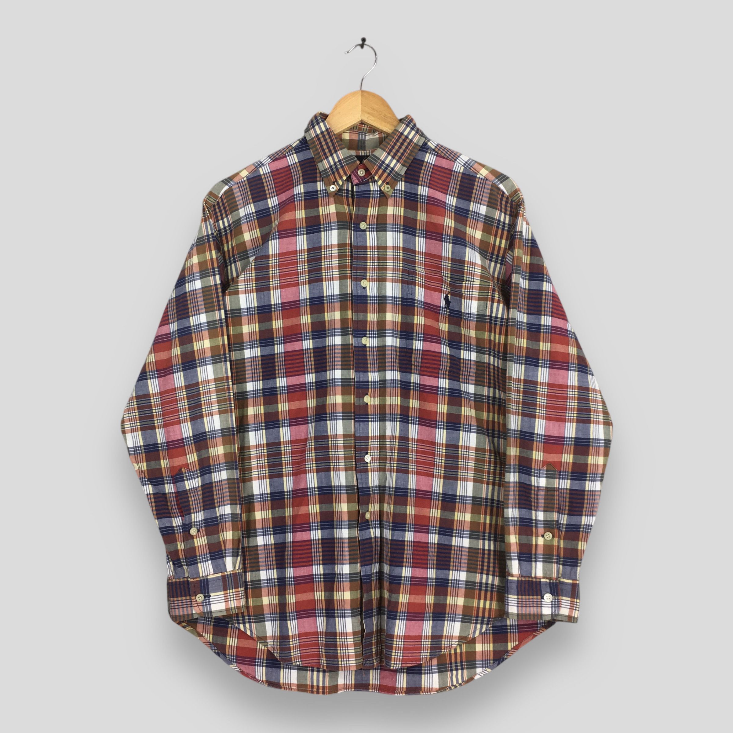 Polo Ralph Lauren Vintage 90s Polo Ralph Lauren Checkered Flannel Shirt Small Size US S / EU 44-46 / 1 - 1 Thumbnail